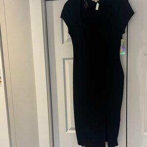 Derek Heart Classic Black Midi Dress